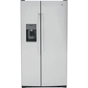 GE 25.3 cu. ft. Side by Side Refrigerator in Fingerprint Resistant Stainless Steel, Standard Depth