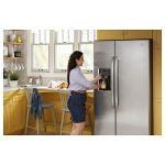 GE 25.3 cu. ft. Side by Side Refrigerator in Fingerprint Resistant Stainless Steel, Standard Depth