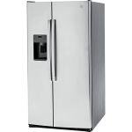 GE 25.3 cu. ft. Side by Side Refrigerator in Fingerprint Resistant Stainless Steel, Standard Depth