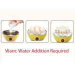 Egg Steamer, Two Layers Pink 6 Inch Diameter Plug-in Steamer for Egg, Corn, Stuffed Bun and Meal (Pink)