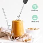 1 Set Stainless Steel Peanut Butter Mixer, 11.8 Inch Drill Nut Butter Mixer, Fast Mixing for Various Spreads