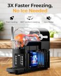Slushie Machine with Self-Cleaning, 3 Preset Programs Slushie Maker, 88oz Professional Slushy Machine for Home, No Ice Needed Frozen Drink Maker for Frappés, Margaritas & Milkshakes Smoothie, and more