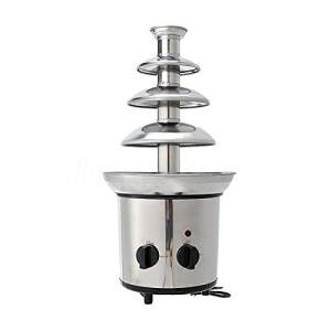 Chocolate Fountain Machine 4 Tier Electric Chocolate Fondue Fountain Machine 4-Pound Capacity for Chocolate Candy Butter Cheese