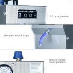 TDR Venus Jewelry Cleaner Machine for Silver & Gold Professional Steam Cleaner Machine 1200W 2L, Stainless Steel Jewelry Cleaner for Professional Tool Watch Glasses Retainer Denture Parts Cleaning