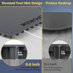 Food Warming Mat with 3-Zone Heating Mode, Redagod Electric Warming Tray with 9 Temperature & 8 Timer Settings, Hook and Roll Up Storage, Portable Countertop Food Heating Mat for Home Daily Use, Gray