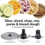 Hamilton Beach Stack & Snap Food Processor with Bowl Scraper, 10 Cup Capacity, Black, (Renewed) R70822