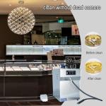 TDR Venus Jewelry Cleaner Machine for Silver & Gold Professional Steam Cleaner Machine 1200W 2L, Stainless Steel Jewelry Cleaner for Professional Tool Watch Glasses Retainer Denture Parts Cleaning