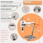 SXSJMY Pasta Maker Machine | Noodle Maker, Steel Pasta Press with 8-Mold for Home Use, Pasta Machine Makes Maccheroni Fettuccine & Tagliolini,30s Fast Press, Pasta Extruder with Cleaning Brush