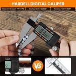 HARDELL Digital Caliper 12 Inch, Stainless Steel Caliper Measuring Tool with Large LCD Screen, Auto-Off Feature, Inch/Millimeter, Electronic Vernier Caliper for DIY, Jewelry, Parts, 3D Printing