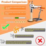 SXSJMY Pasta Maker Machine | Noodle Maker, Steel Pasta Press with 8-Mold for Home Use, Pasta Machine Makes Maccheroni Fettuccine & Tagliolini,30s Fast Press, Pasta Extruder with Cleaning Brush