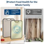 Garvee Stainless Steel Cutting Board for Kitchen, Double Sided Chopping Board with Deep Juice Groove & Handle, Stainless Steel/PP, Dishwasher Safe, 15x10 Inch (15.2"L x 10.5"W)