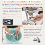 SXSJMY Pasta Maker Machine | Noodle Maker, Steel Pasta Press with 8-Mold for Home Use, Pasta Machine Makes Maccheroni Fettuccine & Tagliolini,30s Fast Press, Pasta Extruder with Cleaning Brush