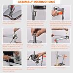 SXSJMY Pasta Maker Machine | Noodle Maker, Steel Pasta Press with 8-Mold for Home Use, Pasta Machine Makes Maccheroni Fettuccine & Tagliolini,30s Fast Press, Pasta Extruder with Cleaning Brush