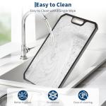 Garvee Stainless Steel Cutting Board for Kitchen, Double Sided Chopping Board with Deep Juice Groove & Handle, Stainless Steel/PP, Dishwasher Safe, 15x10 Inch (15.2"L x 10.5"W)