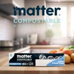 Matter Compostable Gallon Freezer Bags for Food Storage, Eco-Friendly, Resealable, Food Storage Bags, 30 Count