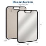 Garvee Stainless Steel Cutting Board for Kitchen, Double Sided Chopping Board with Deep Juice Groove & Handle, Stainless Steel/PP, Dishwasher Safe, 15x10 Inch (15.2"L x 10.5"W)