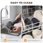 Electric Grill Brush for Outdoor, Electric Grill Cleaner with 2 Heads, 3-Speed & Angle Adjust Cordless BBQ Grill Brush, 150Mins Runtime Grill Cleaning Brush for Outdoor Barbecue Grates