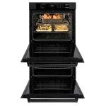 ZLINE 30 in. Professional True Convection Double Wall Oven with Air Fry and Self Clean in Black Stainless Steel (WADB-30)