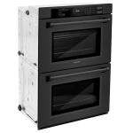 ZLINE 30 in. Professional True Convection Double Wall Oven with Air Fry and Self Clean in Black Stainless Steel (WADB-30)