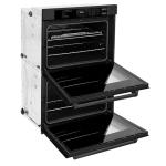 ZLINE 30 in. Professional True Convection Double Wall Oven with Air Fry and Self Clean in Black Stainless Steel (WADB-30)