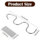 Natural Peanut Butter Stirrer, 7.2 Inch Stainless Steel Peanut Butter Mixer Tool for Mason Jars, Manual Churner & Jam Stirring Tool in Kitchen