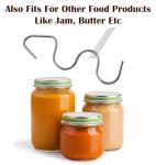 Natural Peanut Butter Stirrer, 7.2 Inch Stainless Steel Peanut Butter Mixer Tool for Mason Jars, Manual Churner & Jam Stirring Tool in Kitchen