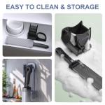 Manual Meat Slicer for Fresh Raw Meat (with Steady Grip), Meal Prep, Adjustable Thickness 2mm or 4mm, 17 Blades get 18 Meat Slices, Meat Cleavers can be Sliced, Striped, Diced -Black