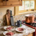 Manual Meat Slicer for Fresh Raw Meat (with Steady Grip), Meal Prep, Adjustable Thickness 2mm or 4mm, 17 Blades get 18 Meat Slices, Meat Cleavers can be Sliced, Striped, Diced -Black