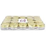 Beauticom 10g/10ml (0.35 Fl Oz) Round Clear Jars with Round Top Lids for Creams, Lotions, Make Up, Powders, Glitters, and more... (Color: Metallic Gold Lid, Quantity: 40 Pieces)