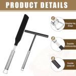2Pcs Crepe Pan Maker Batter Spreader Spatula, Crepe Spreader and Spatula Set, Stainless Steel Crepe Spreader Tool, Cake Turner Kitchen Utensils With Hanging Hole