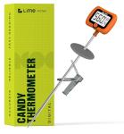 Digital Candy Thermometer with Pot Clip, 10" Long Stainless Steel Probe, Instant Read Kitchen Thermometer for Cooking, Baking, and Candy Making