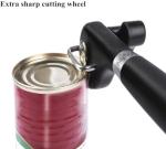 Safety Manual Can Tin Opener,Stainless Steel Ergonomic Anti Slip Design with Smooth Edge Side Cut No Sharp Cuts Can Opener,Lid Lifter that Won't Touch Food