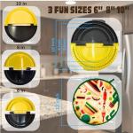 3-in-1 Tortilla Sealer & Crimper with 12” Tortilla Warmer Pouch – Adjustable 6”, 8”, 10” Wrap Press for Tacos, Burritos, Quesadillas, Empanadas – Heat-Resistant, Leak-Proof, Dishwasher Safe