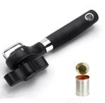 Safety Manual Can Tin Opener,Stainless Steel Ergonomic Anti Slip Design with Smooth Edge Side Cut No Sharp Cuts Can Opener,Lid Lifter that Won't Touch Food