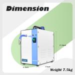 Jewelry Cleaner Steam Cleaning Machine with Heater for Coins,Small Metal Parts,Record,Circuit Board,Daily Necessaries,Lab Tools,etc(1300W, 2L, 110V)