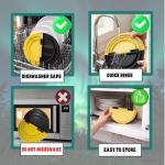 3-in-1 Tortilla Sealer & Crimper with 12” Tortilla Warmer Pouch – Adjustable 6”, 8”, 10” Wrap Press for Tacos, Burritos, Quesadillas, Empanadas – Heat-Resistant, Leak-Proof, Dishwasher Safe