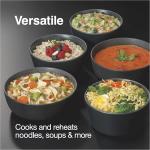 Proctor Silex 32oz Adjustable Temperature Hot Pot, Electric Kettle for Tea, Boiling Water, Cooking Ramen, Noodles and Soup, PFAS-Free Nonstick Coating, White (48507MN)