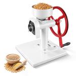 VEVOR Manual Grain Mill with Flywheel, Hand-Crank Corn Grinder, Heavy-Duty Carbon Steel Wheat Grinding Mill with Adjustable Fineness & 0.53 Gallon Hopper for Grains Spices Coffee Beans Nuts