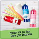 Nostalgia Snow Cone Shaved Ice Machine - Retro Table-Top Slushie Machine Makes 20 ICY Treats - Includes 2 Reusable Plastic Cups & Ice Scoop - Vintage Blue