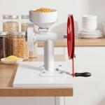 VEVOR Manual Grain Mill with Flywheel, Hand-Crank Corn Grinder, Heavy-Duty Carbon Steel Wheat Grinding Mill with Adjustable Fineness & 0.53 Gallon Hopper for Grains Spices Coffee Beans Nuts