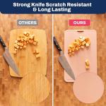 TPU Cutting Board Flexible Mat, 17.3" x 10.6" Nonslip Korean cutting board for kitchen, BPA Free Flexible Chopping Board, TPU Material Double-sided Dishwasher Safe