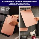 TPU Cutting Board Flexible Mat, 17.3" x 10.6" Nonslip Korean cutting board for kitchen, BPA Free Flexible Chopping Board, TPU Material Double-sided Dishwasher Safe