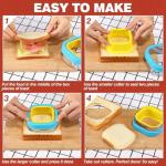 HINZER 4-Piece Sandwich Cutter and Sealer Set