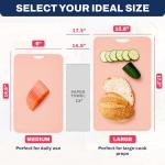 TPU Cutting Board Flexible Mat, 17.3" x 10.6" Nonslip Korean cutting board for kitchen, BPA Free Flexible Chopping Board, TPU Material Double-sided Dishwasher Safe