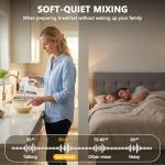 Lord Eagle 9-Speed Digital Hand Mixer Electric Handheld, 500W DC Motor Kitchen Mixer for Cake Baking, Lightweight Egg Beaters with Stain-resistant & Waterproof Storage Bag & 6 Accessories