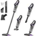 AbuDodo Cordless Vacuum Cleaner, Stick Vacuum Cordless Rechargeable with Powerful Suction and LED Display, Portable Vacuum Cleaners for Home, Wireless Vacuum for Hardwood Floor Carpet Pet Hair, Black