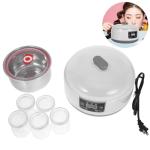 Alipis Automatic Yogurt Maker Machine 1.2l with Temperature Control Lcd Display 36-hour Timer Stainless Steel Electric Yogurt Fermentation Appliance with 5 Individual Cups for Homemade
