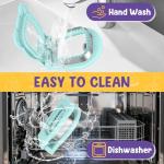 TACGEA Uncrustable Sandwich Cutter Maker – Sandwich Sealer and Cutter for Lunchbox and Breakfast, Square Shape, Light Blue