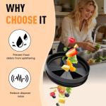 Qryuvfek 2PCS Garbage Disposal Splash Guards, 3 3/8" Upgraded Noise-Reducing Nitrile Collar Drain Plug, Sink Baffle QCB-AM Replacement for InSinkErator Evolution Series, Black