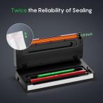 FRESKO Automatic Vacuum Sealer for Food with 95 kPa Powerful Suction, Compact Food Sealer machine Starter Kit with 10 Vacuum Bags for Dry/Moist Food, Sous Vide, Meal Prep